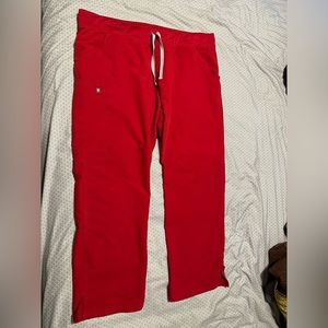 Figs Scrubs Red Kade Cargo Pants XXL